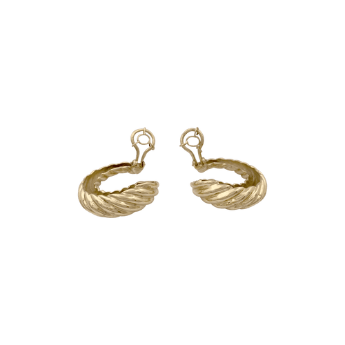 Boucles d'oreilles Boucles d'oreilles vintage, or jaune. 58 Facettes 34424