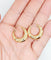 Boucles d'oreilles Créoles art déco or rose 58 Facettes A05375