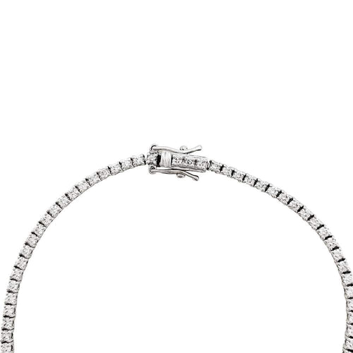 Ligne tennis or blanc diamants. 58 Facettes 34343