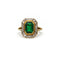 Bague 54 Bague - Or jaune, Diamants et Emeraude 58 Facettes 250329R