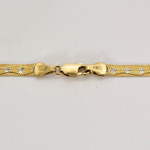 Collier Collier en Or jaune & blanc 18k 58 Facettes THI0310