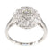 Bague 51 Bague de fiançailles Art déco vintage en diamant, vers 1920 – Élégance classique en platine 58 Facettes 23137-0327