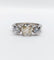 Bague 55 Bague jonc Art déco en platine et diamants (1,30 ct + 0,90 ct) 58 Facettes A06671