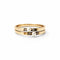 Bague Bague Art Déco en or jaune ornée d'un diamant et d'une perle 58 Facettes 50115