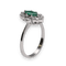Bague 53 Bague Marguerite Émeraude Marquise Diamants 58 Facettes