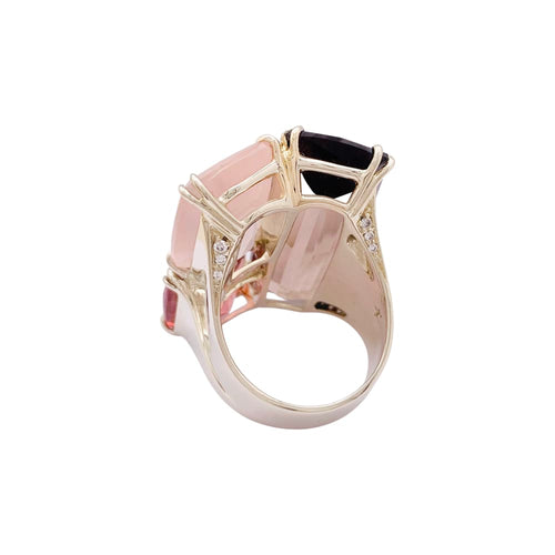Bague 56 Bague H.Stern, collection "Cobblestones", or noble, pierres de couleur. 58 Facettes 34834