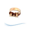 Bague Bague Tank ancienne "pont à livre ouvert "des années 40-50 Diamants Or 18 K 58 Facettes AA 1700