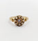 Bague 53 Bague cible antique or jaune 18k perles et émail noir (circa 1900) 58 Facettes A06001