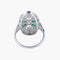 Bague 50 Bague Marquise Emeraude Diamants 58 Facettes
