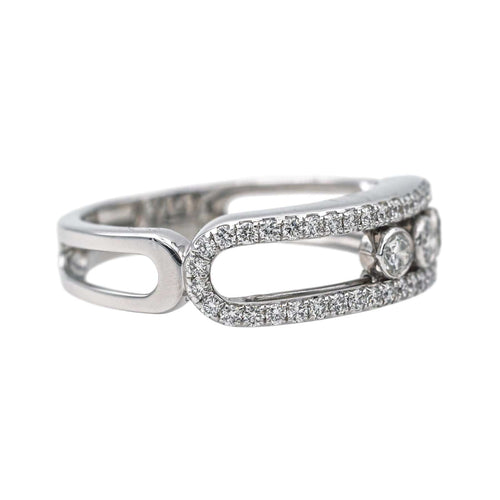 Bague 57 Messika Bague  Move Or blanc Diamant 58 Facettes 4418210CN