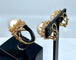Bague 52 Bague et boucles d’oreilles en or jaune 18 carats et perles mabé. 58 Facettes AB309