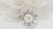 Bague 51 Bague vintage en or blanc, perle de culture et diamants 58 Facettes 32084