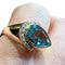 Bague Bague or jaune, Diamants, Topaze Bleue 58 Facettes 7861 A