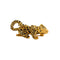 Broche Broche Panthère en or jaune et émail 58 Facettes LAN1233