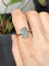 Bague 57 Bague ancienne or jaune émeraude 58 Facettes