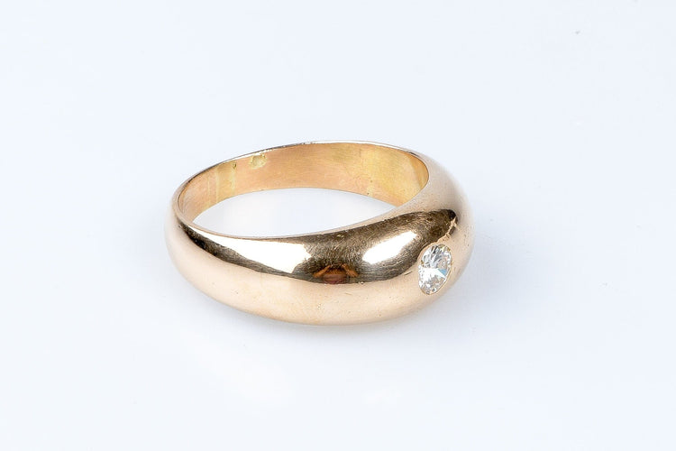 Bague 64 Bague diamant en or jaune 18 carats 58 Facettes 2-4377-1470-9
