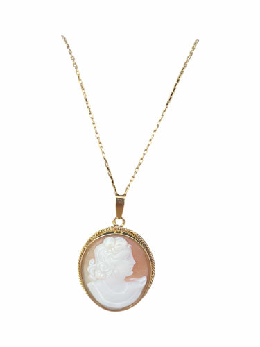 Pendentif Pendentif camée coquillage or jaune 58 Facettes