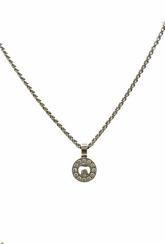 Collier Collier Chopard en or blanc et diamants 58 Facettes