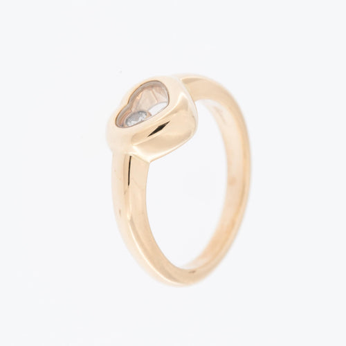 Bague 45.5 CHOPARD - Bague Happy Diamond Heart or jaune 58 Facettes