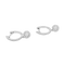 Paire de créoles or blanc, diamants.