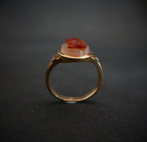 Bague 54.5 Bague Chevalière Camée 58 Facettes 848731