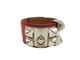 Collier bracelet HERMES collier de chien medor cdc 16cm cuir swift rouge palladie 58 Facettes 268025