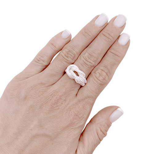 Bague 53 Bague HERMÈS, "Audierne" en argent. 58 Facettes 34581