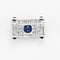 Broche CARTIER - Broche Art déco en platine, saphirs, diamants et cabochons d'onyx 58 Facettes 58FC10