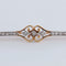 Broche Broche double coeur or jaune et diamants 58 Facettes P3L5