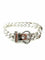 Bracelet HERMES. Collection "Boucle sellier", bracelet vintage argent MM 58 Facettes