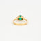 Bague Bague trilogie émeraude diamants or jaune 58 Facettes