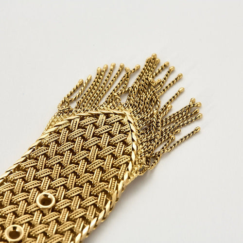 Bracelet Bracelet ceinture en or jaune tressé. 58 Facettes MON0828X2