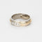 Bague Double Alliance or jaune platine diamants 58 Facettes LP1129/13