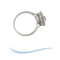 Bague 59.5 Bague de fiançailles Vintage or gris diamants 58 Facettes AA 1699