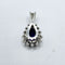 Pendentif Pendentif Goutte Or gris Diamants et Améthyste 58 Facettes 240616