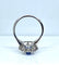 Bague 58 Bague marguerite or blanc, saphir et 10 diamants 58 Facettes AB502