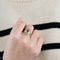 Bague Bague vintage or jaune et blancs, saphir, diamants 58 Facettes