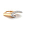 Bague 54 Bague Eventail Géometrique deux ors 58 Facettes 1.0002290/2