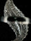 Bague 50 Bague platine en forme de feuille ornée de 4,65 carats 58 Facettes