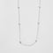 Collier Collier or blanc chaine alternée de diamants 58 Facettes 3674