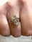 Bague ancienne en platine et diamants
