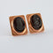 Boutons de manchette Boutons de manchette Camée Agate 58 Facettes