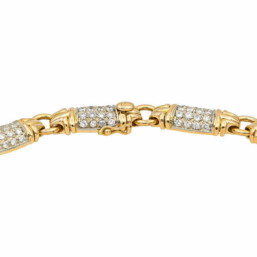 Collier Bulgari Collier Parentesi Or jaune, Or blanc Diamant 58 Facettes 4423003CN