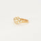 Bague 50 Bague en or jaune nid d'abeille sertis de diamants 58 Facettes GS3
