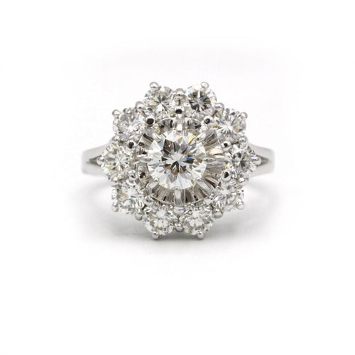 Bague 52 Bague - Or blanc & Diamants 58 Facettes 250034SP