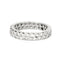 Bague 54 Alliance en or gris ornée de diamants 58 Facettes GS5