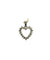 Pendentif Pendentif ancien cœur ajouré serti de diamants 58 Facettes