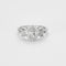Bague 54 Bague or gris et diamants à décor de feuillages 58 Facettes LJ5