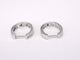 Boucles d'oreilles Boucles d'oreilles en or blanc avec diamants taille baguette 58 Facettes 2160