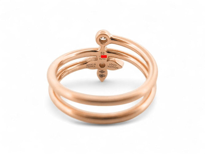 Bague 52 bague LOUIS VUITTON multi anneaux idylle blossom t52 en or rose 18k 58 Facettes 270099